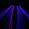 Shehds Stage Effect Laser Lighting 4 Head RGB Scanner Line Projetor para DJ Party Disco Ball Projectores Color Music Lights Saudação