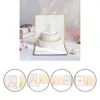 Cartes de vœux carrées, belle carte de joyeux anniversaire avec enveloppe, bénédiction, fabrication soignée pour fête 9434359