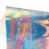 Holografisk färg iridescens 25*30 cm värmeöverföringsark htv järn vinyl för diy cricut t shirt livliga färger värmepress tryck papper gratulationskort väggdekorationer