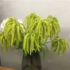 60 см 3Fork поддельный Astilbe ветвь дерева искусственная сосновая сосна пластиковая зеленая растение лозы реальный сенсорный цветок для домашнего свадебного венка декор 210624