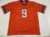 Man Movie 9 Bobby Boucher Voetbalshirt The Waterboy Mud Dogs Adam Sandler Stitched Bourbon Bowl Patch Oranje Wit Zwart Paars Maat S-3XL