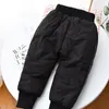 Trousers Girls Clothes Autumn Winter Warm Pants Children Kids Bottoms Thicken For Girl Flexible Pink Sweatpants