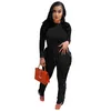 Damskie spodnie Damskie Spodnie Gsuwoo Fitness Kobiety Jogger Set Solidna Z Długim Rękaw Crop Top Bluza Tassel Garnitur Jesienny Outfit Active Dressuit