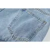 Streetwear Jeans Donna Vita alta Moda vintage Patchwork Denim Pantaloni Donna Estate Harajuku Pantaloni larghi larghi 211129