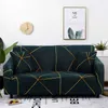 Nytt geometriskt mönster multi-stil soffa täcker 3d digitalt tryck elastiskt vardagsrum hem dekoration montering hem textil