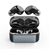 TWS-Ohrhörer aus Metall mit Geräuschunterdrückung, transparentes Scharnier, kabelloses Laden, Bluetooth-Kopfhörer, In-Ear-Headset, Ohrhörer-Cuffie