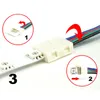 Beleuchtung Zubehör 4 Pin 4pin LED RGB Streifen Verlängerung Stecker Kabel Draht 25 Stücke 15 cm 5050 3528 LED streifen Kabel Clip GroßhandelDropShip