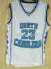 Michael 23 NORTH CAROLINA TARHEELS Basketball Jersey Blue white and black