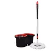 Kram mopp och hink Handfri Whuring Floor Cleaning Microfiber Pads Våt eller torr användning på lövträslaminatplattor 210805