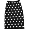 Skirts 2022 Spring Summer Vintage Polka Dot A-line Skirt Women High Waist Package Hip