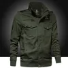 Män Vinter Outwear Bomber Jacka Air Force Pilot Varm Casual Fur Collar Army Tactical Coat 210927