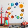 Desenhos animados Universo Planet Adesivo de Parede Kids Rooms Quartos Quartos Quarto Decorações Papel de Parede Mural Casa Arte Decals Decals Berçário Adesivos