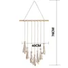 Tapeçarias Macrame Bohemian Po Display Parede Pendurado Tapeçaria Nordic Hand Tecidos de Algodão Corda Malha Decoração da Sala de Casa