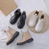 children autumn Martin boots princess elegant solid color soft sole Microfiber leather boots high-top girls fashion shoes 210713