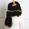 Bufanda de invierno 2020 para mujer, Pashmina sólida de punto, bufandas cálidas de Cachemira para mujer, manta gruesa, envoltura, Bandana, estola femenina