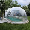 Pooltillbehör Funworld Outdoor Customized Uppblåsbara Clear Swimming Cover Transparent Dome