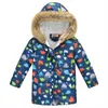 Novas crianças meninos jaqueta casaco para bebê frio bebê quente ski ternos outerwear roupas crianças snowsuit moletom jaqueta acolchoada parka h0910