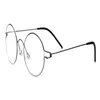 Rund receptlindram Retro Titanium Fulll Rim Eyewear Högkvalitativ antireflektivglasögon Silver Läsglasögon Män sung5797125