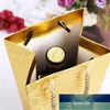 Gift Wrap 100pcs/lot Luxury Gold Red Wine Paper Handbag Bottle Carrier Bag Double Foil Factory price expert design Quality Latest Style Original Status