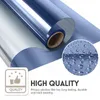 Window Stickers 4m Length Dark Blue Silver Color Heat Insulation Glass Film Thermal-Insulation Anti-UV One Way Perspective Sticker