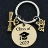 NEW Class of Graduate Gift Stainless Steel Key Party Favor Chain Cross-border Supply Three Colors Can Be Wholesale EE0216