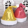 Christmas chapéus criança adulto star lua floco de neve sequin de veludo dourado Natal Papai Noel chapéu Xmas Caps Costume Decor