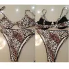 2020 Nieuwe Hot Sexy Dames Ondergoed Set Push-up Pated Badpak Leopard Print Vrouwelijke Intieme Draad Gratis Lengerie Ropa de Playa X0526