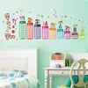 Tabela de multiplicação de desenhos animados PVC removível adesivo de parede diy quarto quarto sala de estar casa decoração hogard 210420