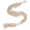 Planta Cabides Macrame Macrame Rope Potenciômetros Titular Rope Pendurar Plantador Pendurado Cesta Planta Cesta Interior Flowerpot Cesta Levantamento Daw26