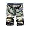 Tendance de la mode des hommes short en jean trou d'été veulent des vêtements de marque haute qualité rétro en détresse personnalité jeans shorts 210531