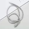 Ny kreativ överdriven ormformad ihålig kedja halsband Kvinnors legering inlagd med diamant personlighet trend smycken 2dfy514