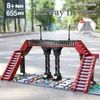 MOLD KING 12008 The MOC Railroad Crossing Sets Model Building Blocks World Railway Bricks Education Children Christmas Gifts Birthday Toys For Kids