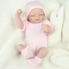 10 "Reborn Neugeborene Baby Puppe Schlafendes Mädchen Ganzkörper Weiches Vinyl Silikon Wasserdichte Spielzeug Weihnachten US
