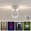 RGB indoor led wall lamp, surface mounted led wall sconce liner Stage effect lamp Aisle Bedroom Decorative Lighting 85-265V 210724