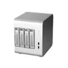 NSA05B Pure Aluminium Mini Desktop 4 Bay NAS Server Datorväska Chia Mining