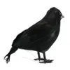 3PCS Halloween Crow Fake Bird Toys Ravens Prop Fancy Dress Decoration Props 210408