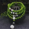 green seed beads