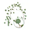 Decorative Flowers & Wreaths 2m Artificial Eucalyptus Leaves Vine Fake Greenery Garland Wedding Party Decoration Home Table Decor