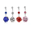 YYJFF D0094 Cheery Belly Navel Button Ring Red Color