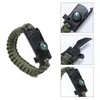 Bracelets porte-bonheur Tressé Bracelet Hommes Multi-fonction Paracord Camping En Plein Air Corde Pour Femmes Raym22