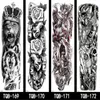 Tymczasowy tatuaż Bady Art Sticker Pełna Ramię Wodoodporne Tatuaże Totem Geometryczny Duży Rękaw Tatuaż Fałszywy Tatto dla mężczyzn i kobiet
