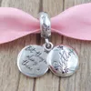 Creazione di gioielli da sposa in argento Pandora Forever Sisters Braccialetti con perline con ciondoli fai-da-te Regali per la festa della mamma fidanzata per moglie Collana con catena da donna con nome di perline 798012FPC