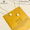 Pendant Necklaces Bridesmaid Pearl Gold Sliver Chain Necklace Women Jewelry Choker Collares De Moda 2021 Collier Collar Kolye Ketting Chains