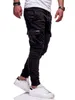 Män Casual Jogger Byxor StreetWear Cargo Sweatpants Mäns Multi-Fickor Byxor Fitness Gym Harem Pencil Byxor Man 211112