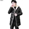 Anszktn Winter 2020 Heren Longwarm Jacket met capuchon en helder gezicht katoen-gewatteerde jas katoen-gewatteerde kleding G1108