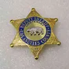 1PCS US Los Angeles County Detective Badge Movie Cosplay Prop Pin Brooch Shirt Label Decor Women Men Halloween Gift3119912