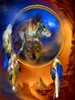 Diamond Målning 5D DIY Dreamcatcher Bild broderi Animal Wolf Cross Stitch Home Decoration Wall Art Handmased Gift280d