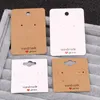 5x5cm 5x7cm kaart oorbellen en kettingen Display Cards Cardboard Packaging Hang tag oorbuien papierkaart voor sieraden verpleegkundige hoed mini leven hanger compressie sokken sokken