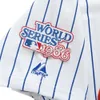 Custom Sewing Gary Carter Nowy Jork 1986 Seria World Home White Jersey Mężczyźni Kobiety Młodzież Koszulki Baseball XS-6XL