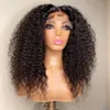 Kinky Curly Short Bob Black Color Lace Front Wigs Natural Hairline For Women With Baby Hair Heat Reissistant Daily Wear